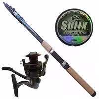 ست چوب OSAKO و چرخ LIE YU WANG به همراه نخ SUFIX
