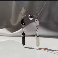 گردنبند ست منشور و یین یانگ