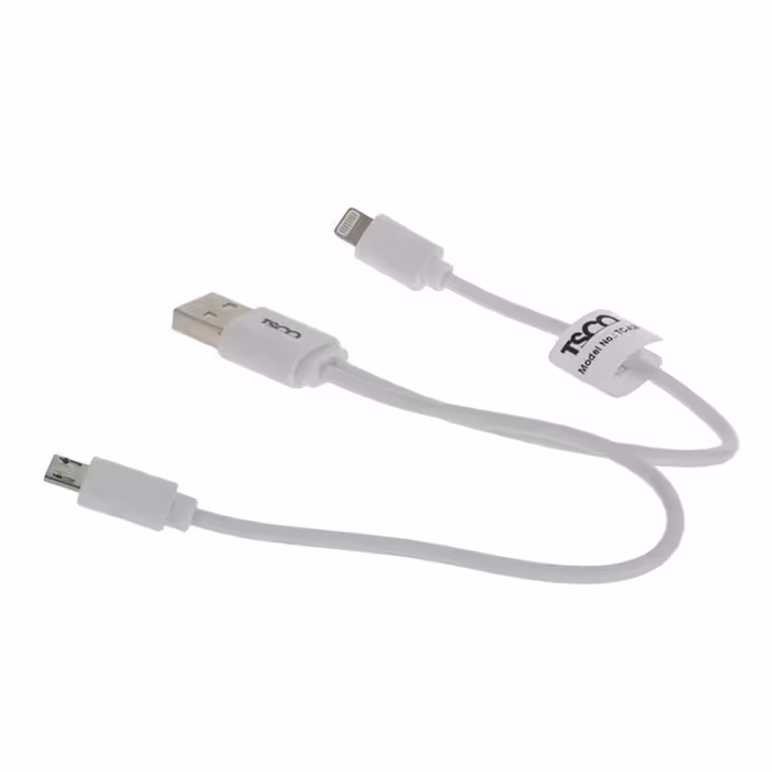 کابل تبدیل USB به MicroUSB و Lightning، تسکو مدل TC-A28