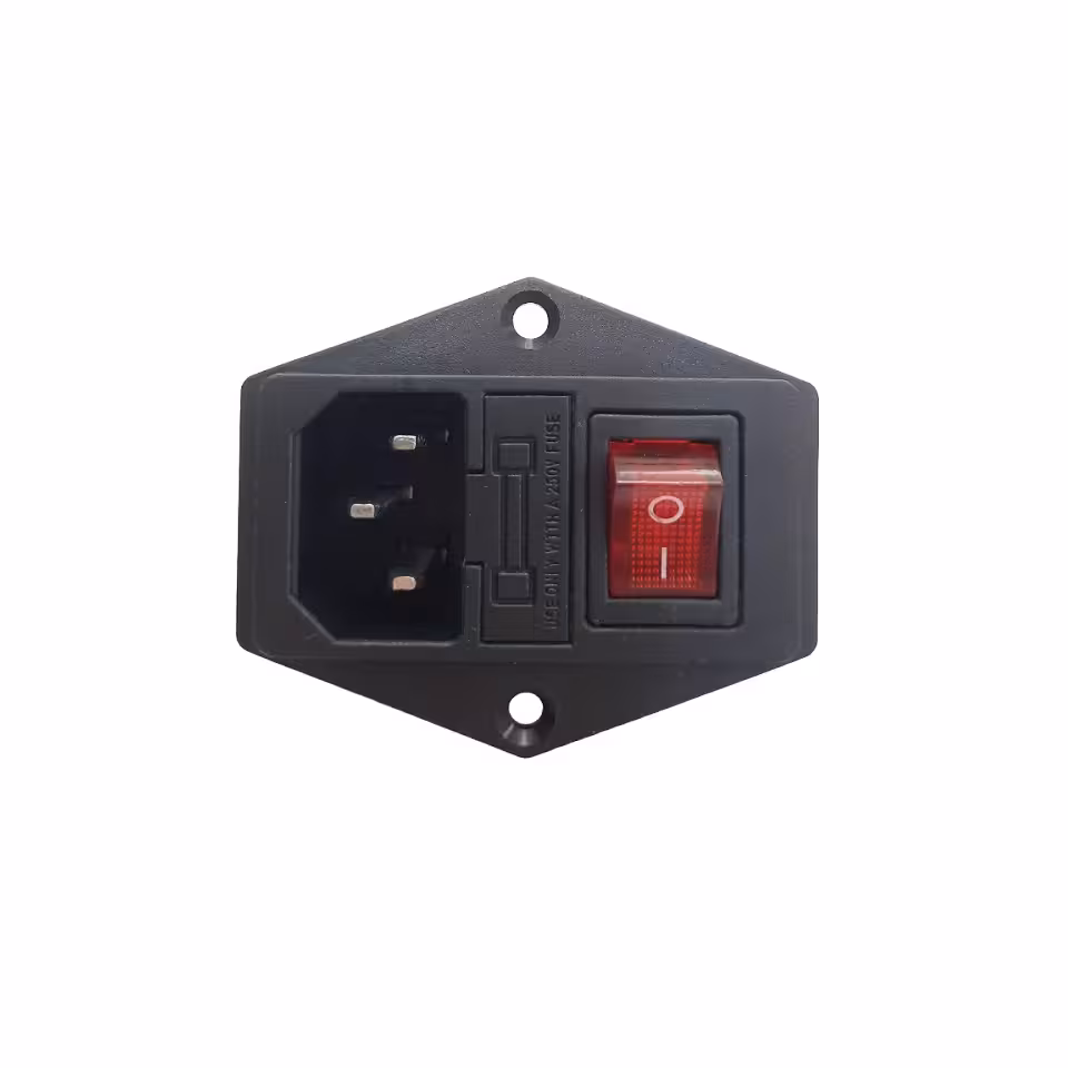 جک پاور کلید دار و فیوز دار 10A 250V آمپر