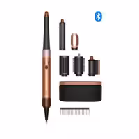 سشوار و استایلر ایررپ دایسون رنگ آمبر سیلک Dyson HS08 Airwrap idهمراه با کیف مسافرتی هدیه