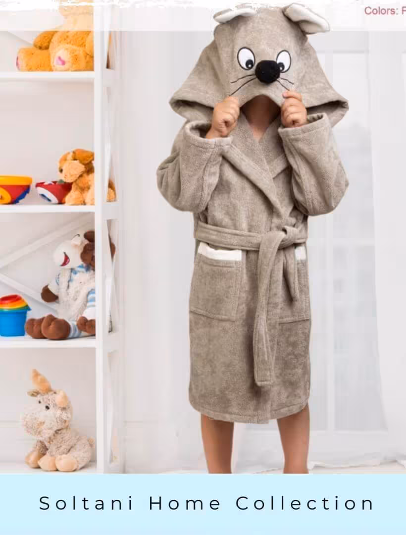 حوله تن پوش بچه‌گانه پودایران مدل موش