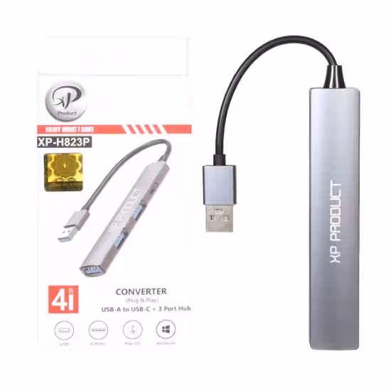 هاب 4 پورت USB3.0 ایکس پی پروداکت مدل XP-H823P