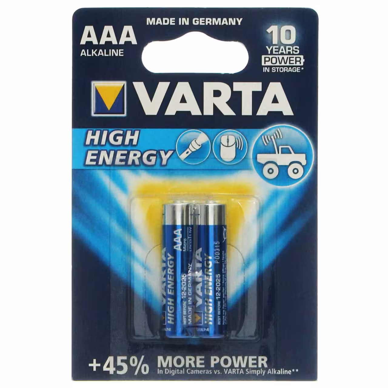 باتری نیم قلمی وارتا های انرژی 2 عددی – جعبه ی 5 جفتی