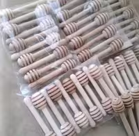 قاشق چوبی عسل با طول 15 سانتی‌متر (بسته 500 عددی)