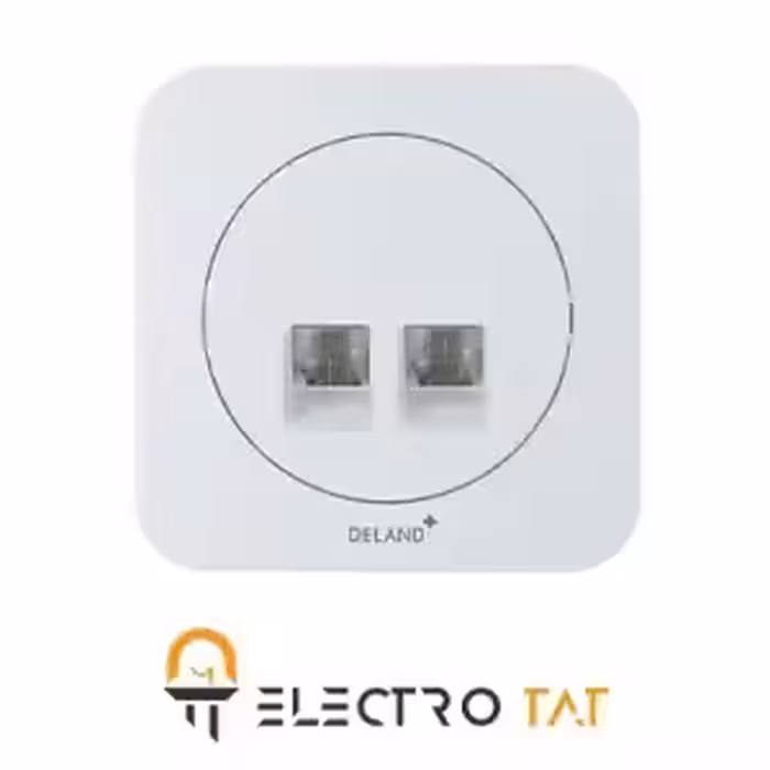 سوکت تلفن دو خط مدل آدا دلند الکتریک