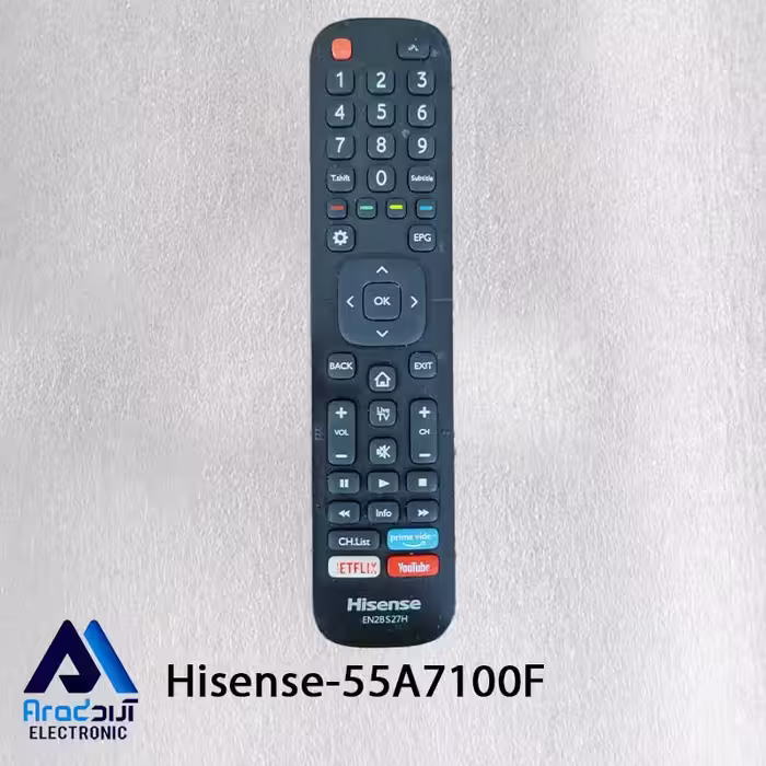 کنترل اصلی تلویزیون هایسنس 55A7100F