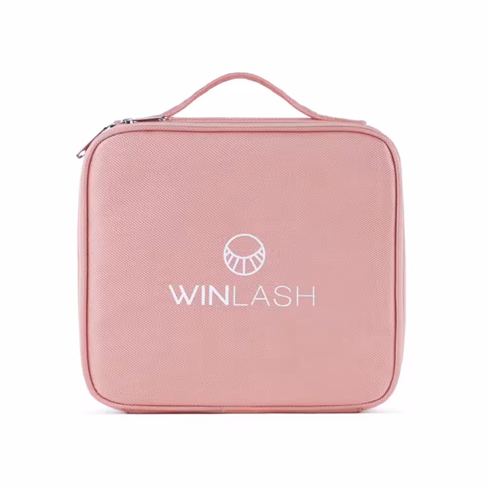 کیف لوازم مژه کلاسیک صورتی وین لش - فروشگاه میرکمالی