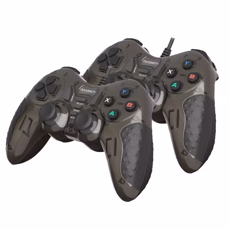 دسته بازی دوبل شوکدار حرفه ای Panatech مدل G501 مشکی