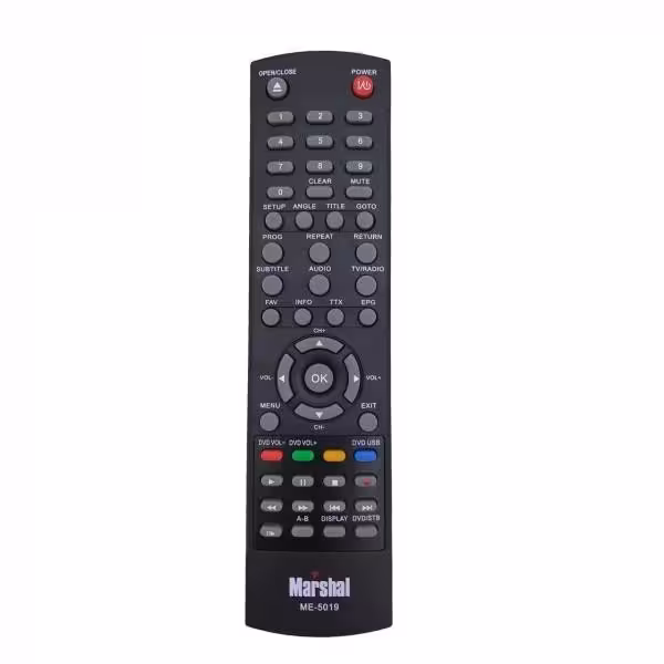 ریموت کنترل گیرنده دیجیتال و DVD مارشال مدل 5019