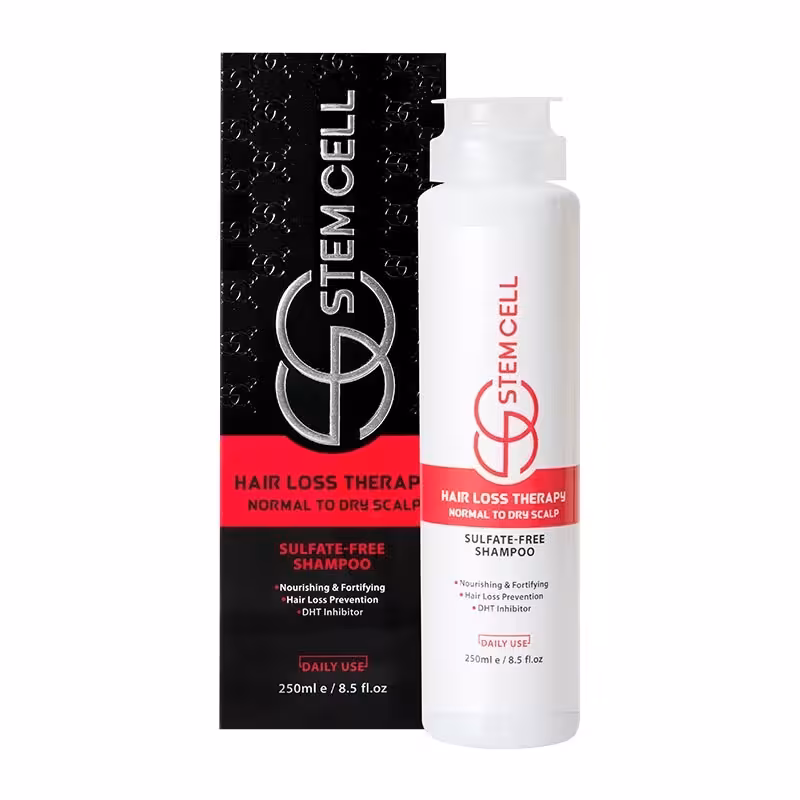 شامپو ضد ریزش مو فاقد سولفات استم سل مخصوص موهای نرمال تا خشک 250 میل