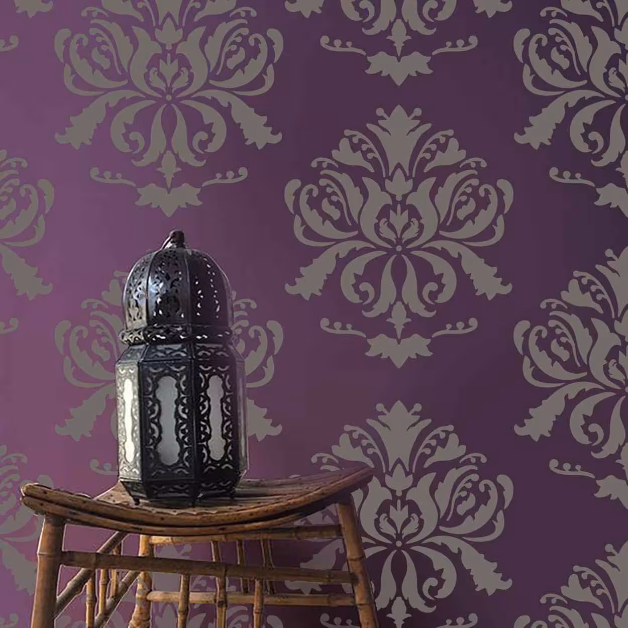 شابلون دیواری داماسک کد 514