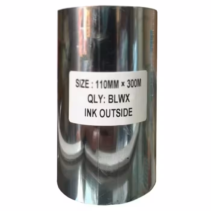 خرید ریبون وکس 300 متر با عرض 110 میل مدل پاک شونده (WAX Ribbon)