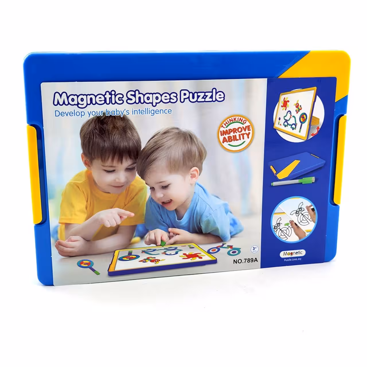 بازی آموزشی مدل پازل آهن ربایی شکل ها