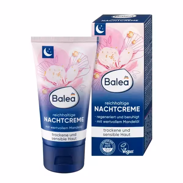 کرم مرطوب کننده شب باله آ مخصوص پوست های خشک و حساس