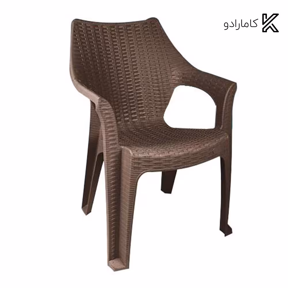 صندلی دسته دار حصیر بافت ناصر پلاستیک کد 998