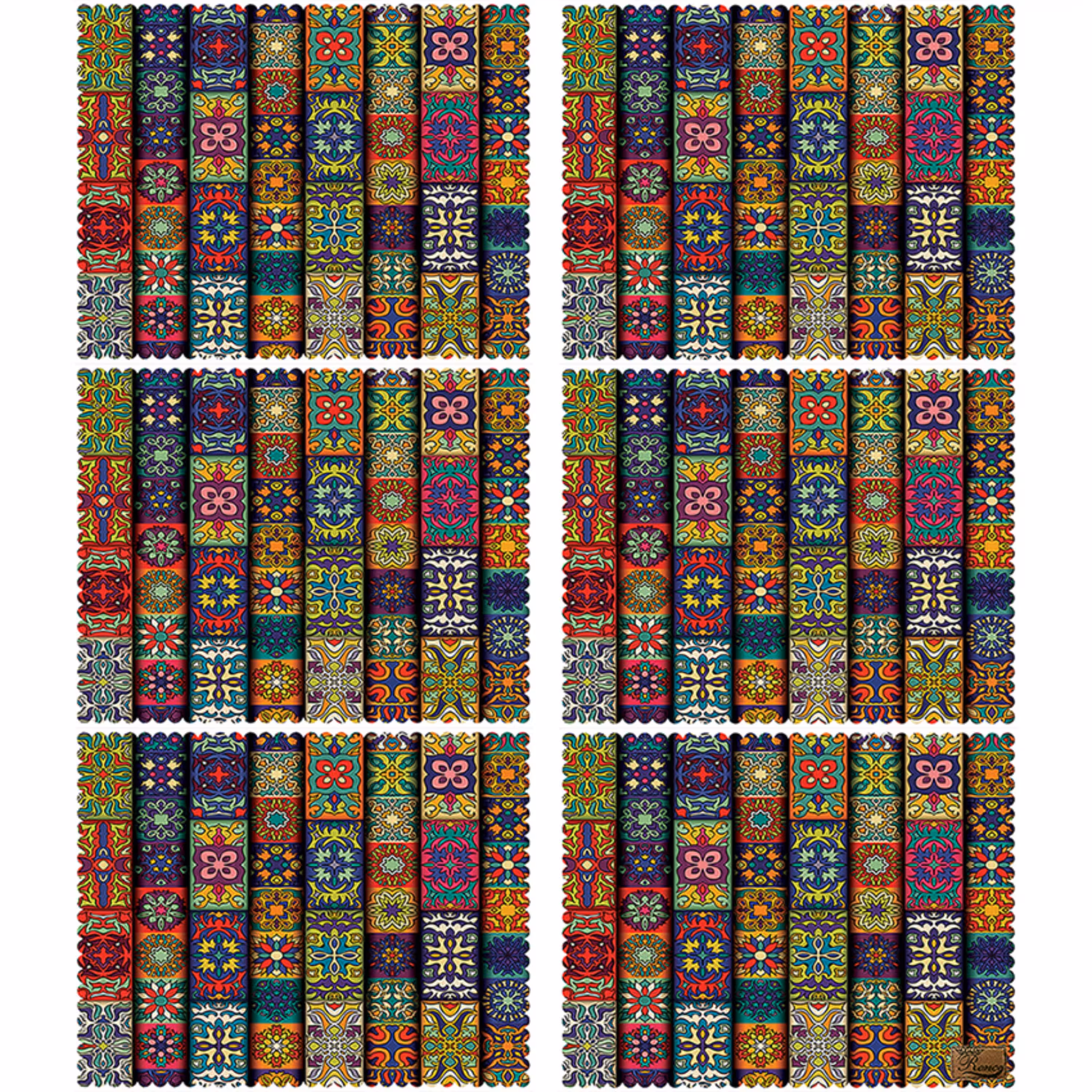  زیر بشقابی مستطیلی پارچه مخمل سایز 35 در 40 مدل U3-75 شرکت رنس