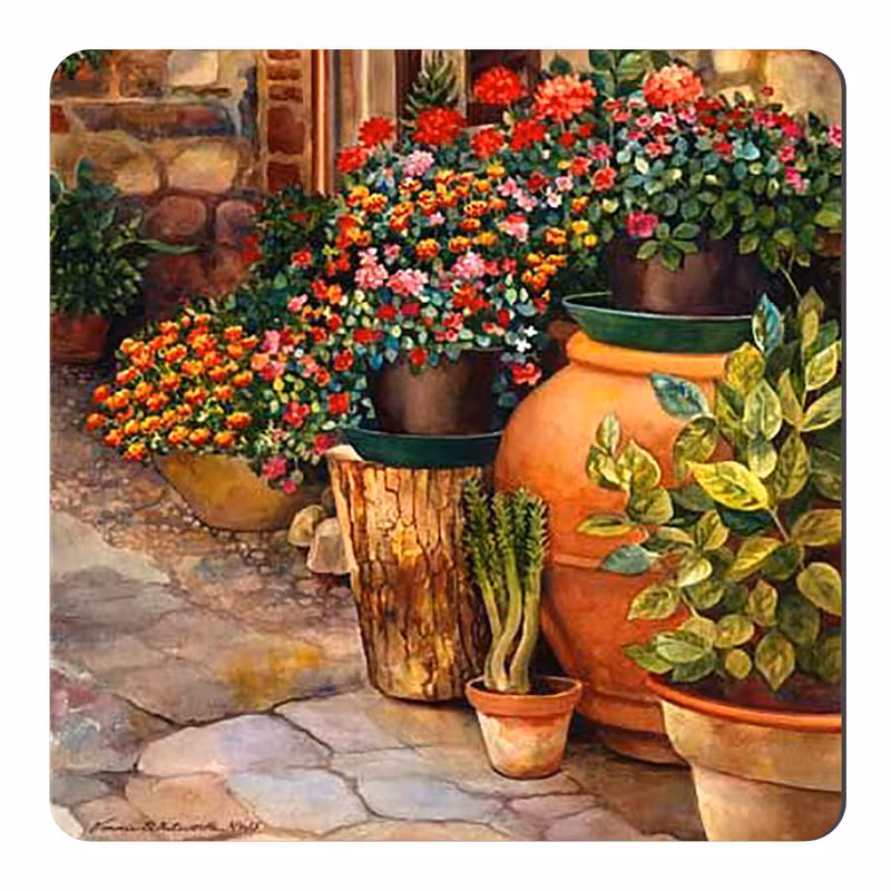 مگنت طرح نقاشی گل و گلدان کد wmg3853