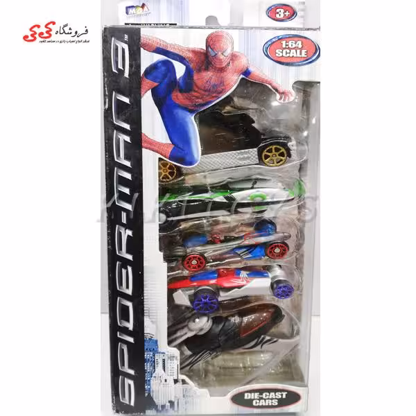 اسباب بازی ماکت فلزی ماشین اسپایدرمن SPIDER MAN