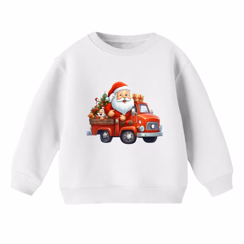 سویشرت بچگانه مدل بابانوئل کریسمس کد 40 رنگ سفید