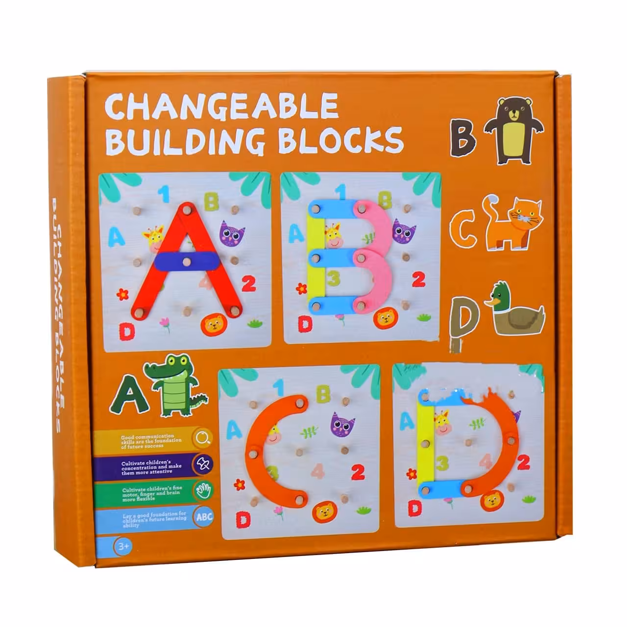 بازی فکری چوب چین حروف و اعداد انگلیسی