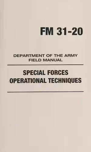 خرید و دانلود نسخه کامل کتاب FM 31-20: Special Forces Operational Techniques: Department of the Army Field Manual