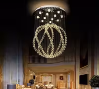 لوستر توپی کریستالی رایکا مدل RA326