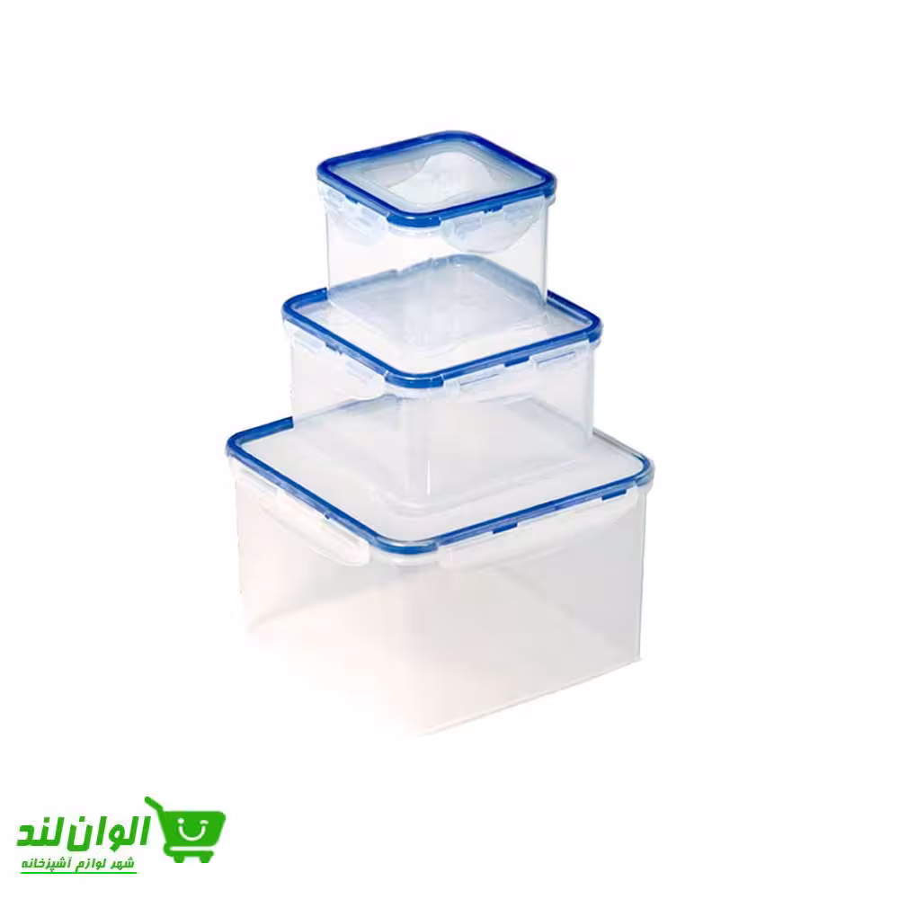 سرویس ظرف فریزری لیمون مدل 6 پارچه مربع کد 37601