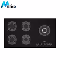 گاز رومیزی بیمکث کد 5081 پنج شعله شیشه مشکی