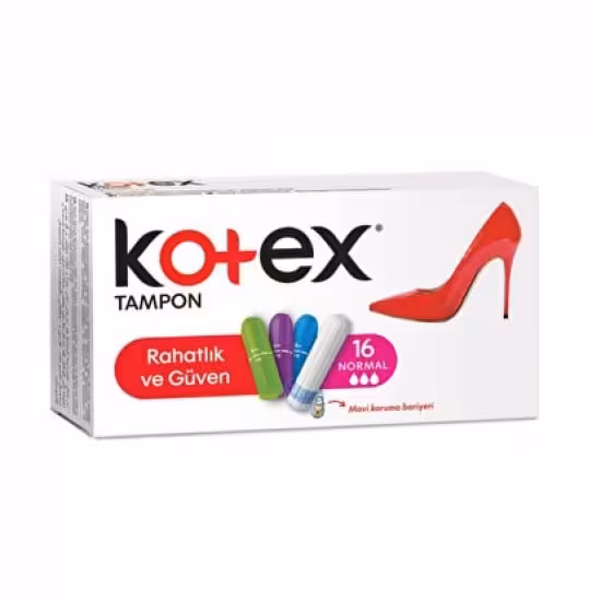 تامپون کوتکس KOTEX مدل RAHAT VE GUVEN NORMAL بسته 16 عددی