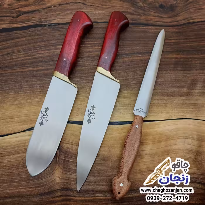 سرویس چاقو قصابی استیل | راسته، سلاخی و مصقل