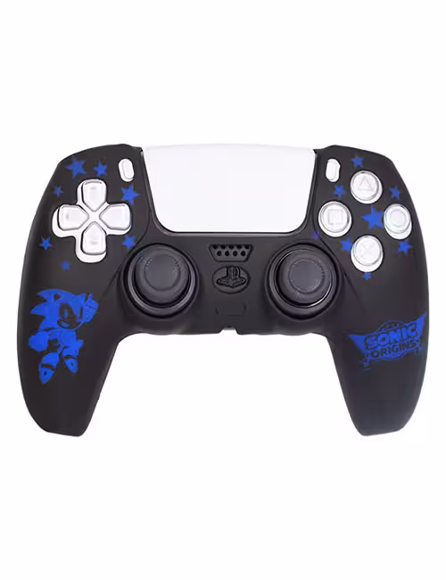 روکش محافظ دسته PS5 لیزری مشکی آبی طرح سونیک