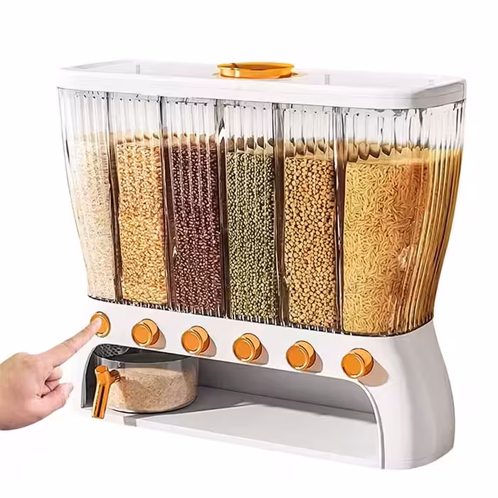 جا حبوبات و جای برنج 6 خانه وارداتی