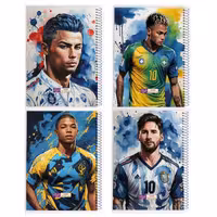 دفتر مشق 80 برگ دایان طرح فیفا کد 53642 بسته 4 عددی | چاوه