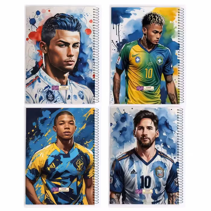 دفتر مشق 80 برگ دایان طرح فیفا کد 53642 بسته 4 عددی | چاوه