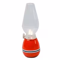 چراغ شارژی فوتی طرح فانوس LED ( قرمز رنگ)