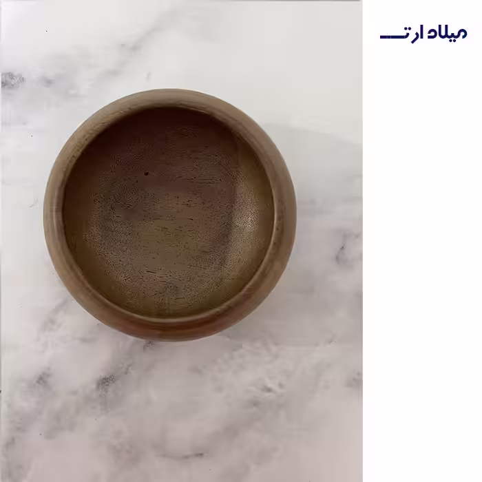ظروف بتنی کاسه کروی طرح چوب قطر 9 ارتفاع 5 سانت