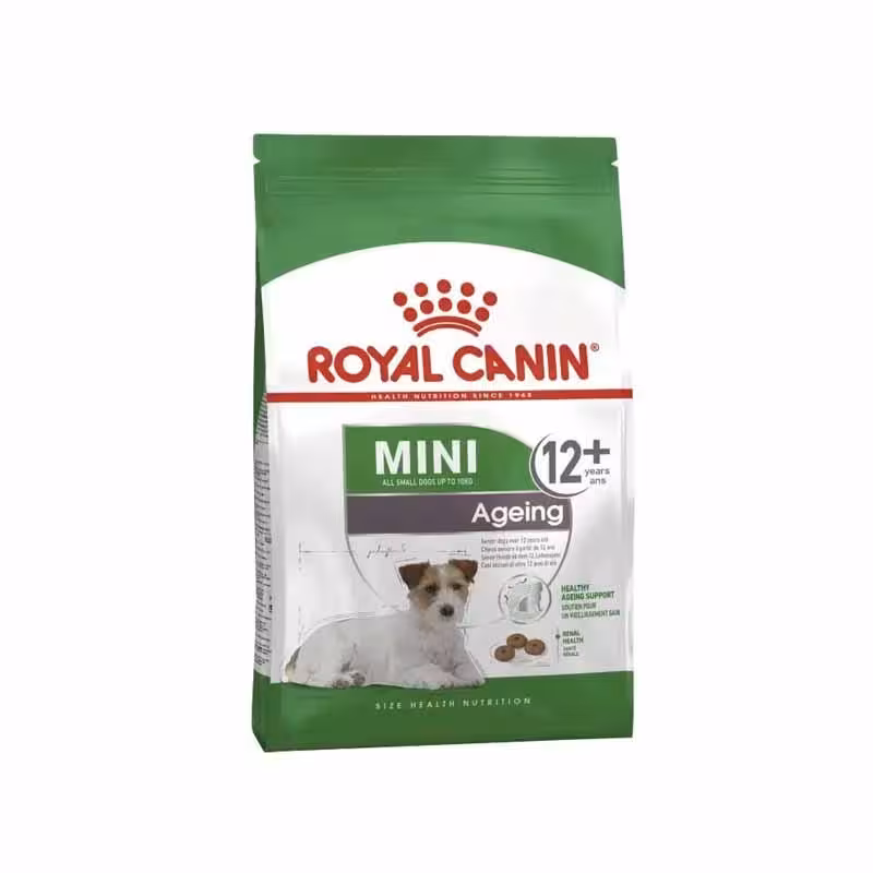 غذای خشک سگ رویال کنین مدل مینی ادالت بالای 12 سال وزن 1.5 کیلوگرم
