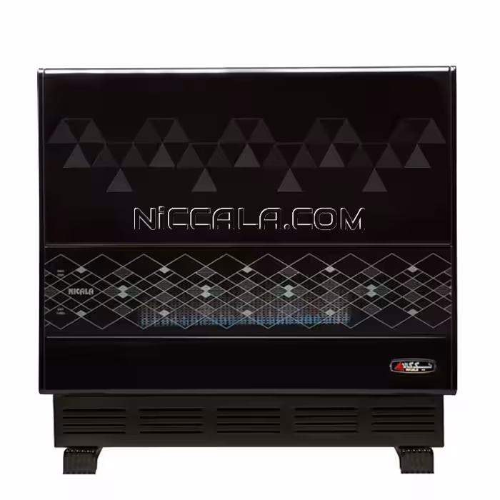 بخاری گازی نیک کالا مدل مرجان الماسه MN12-A دودکش دار جرقه زن