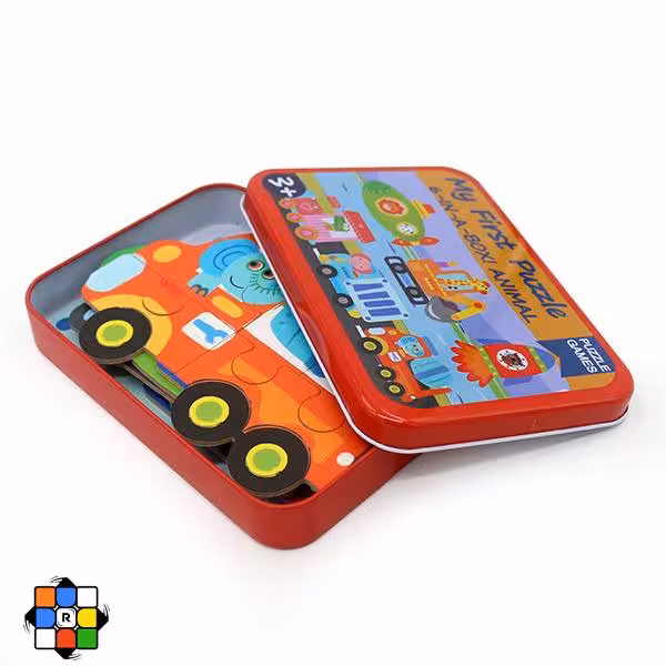 پازل چوبی 1×6 جعبه فلزی