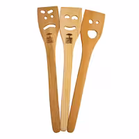 قاشق وودلندزون مدل چوبی طرح ایموجی بسته 3 عددی | کالا مکس