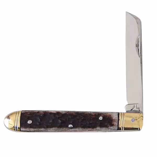 قلمتراش وفا تک تیغه 12 سانت دسته شاخ گوزن