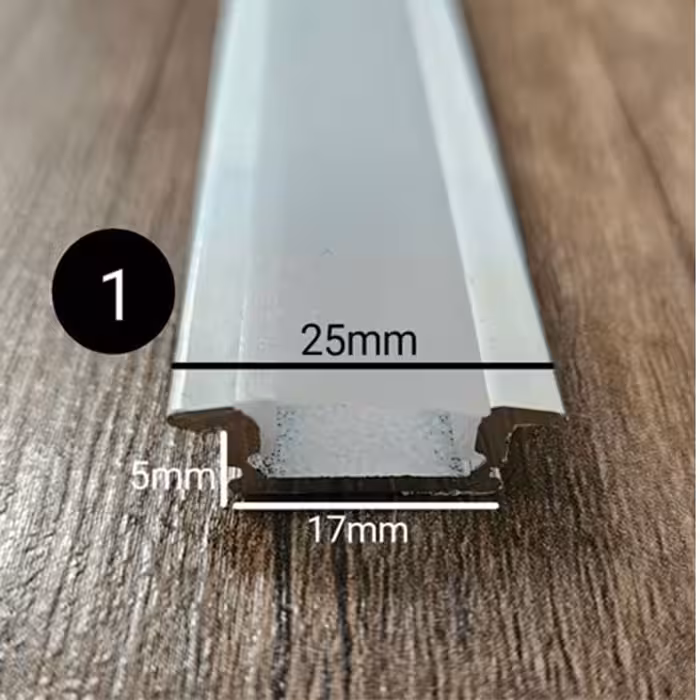 لاینر نوری توکار 1.6 سانتی متری کد 1 رنگ نور فول کالر