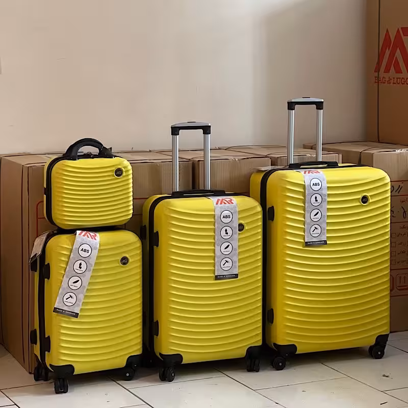 ست 4 تیکه چمدان مسافرتی اوماسو زرد