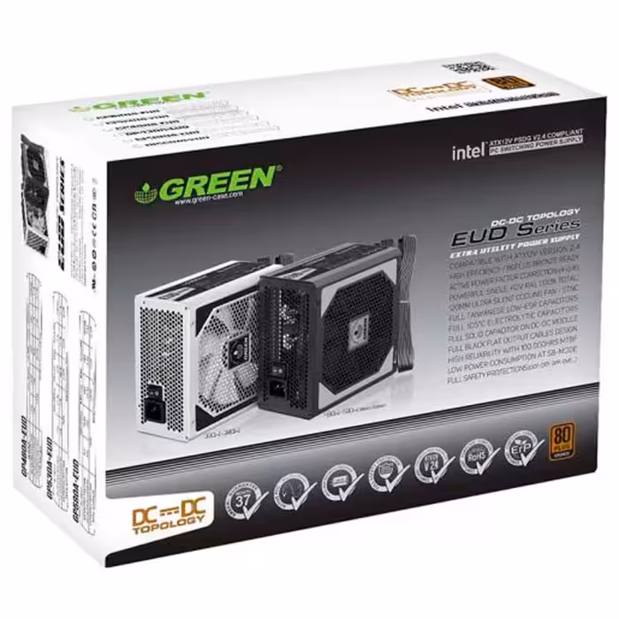 پاور 530 وات گرین Green GP530A-EU Plus Bronze