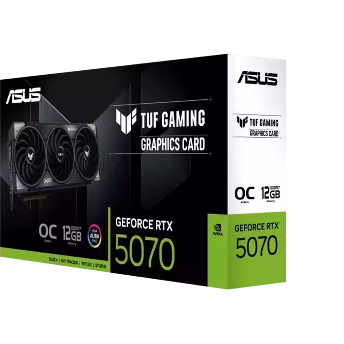 کارت گرافیک ایسوس مدل RTX 5070 TUF GAMING OC 12GB