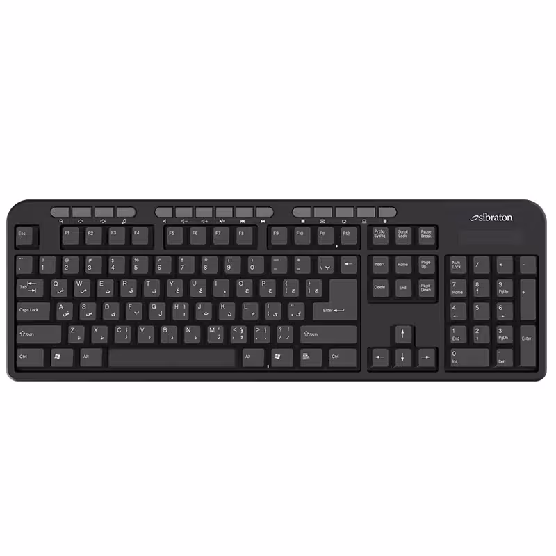 کیبورد بی سیم Sibraton SKB566W
