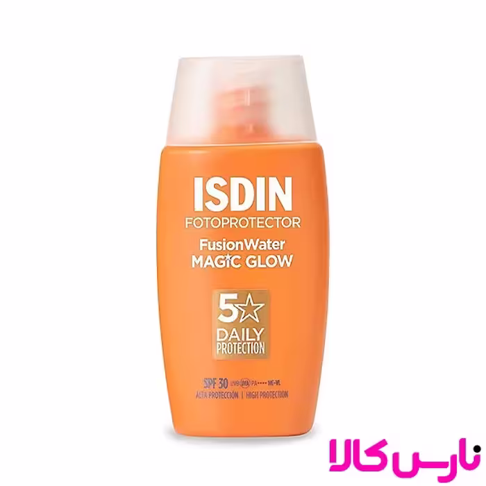 کرم ضد آفتاب فیوژن واتر مجیک گلو ایزدین حجم 50 میل