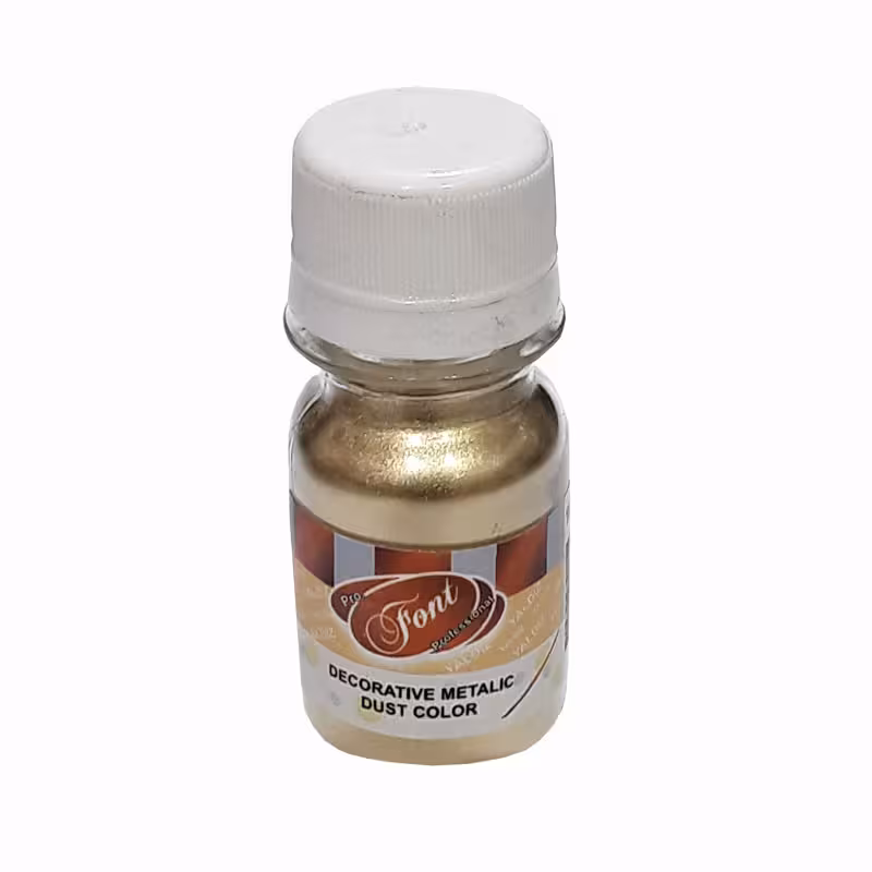 رنگ پودری طلایی فونت