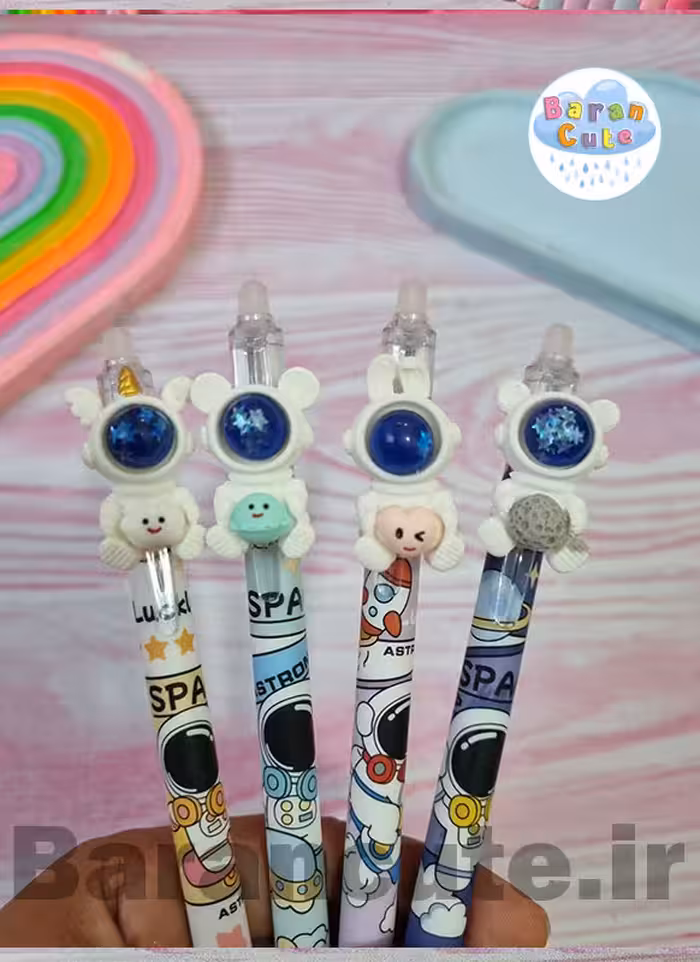 خودکار پاکن دار کلیکی عروسکی طرح فضانورد